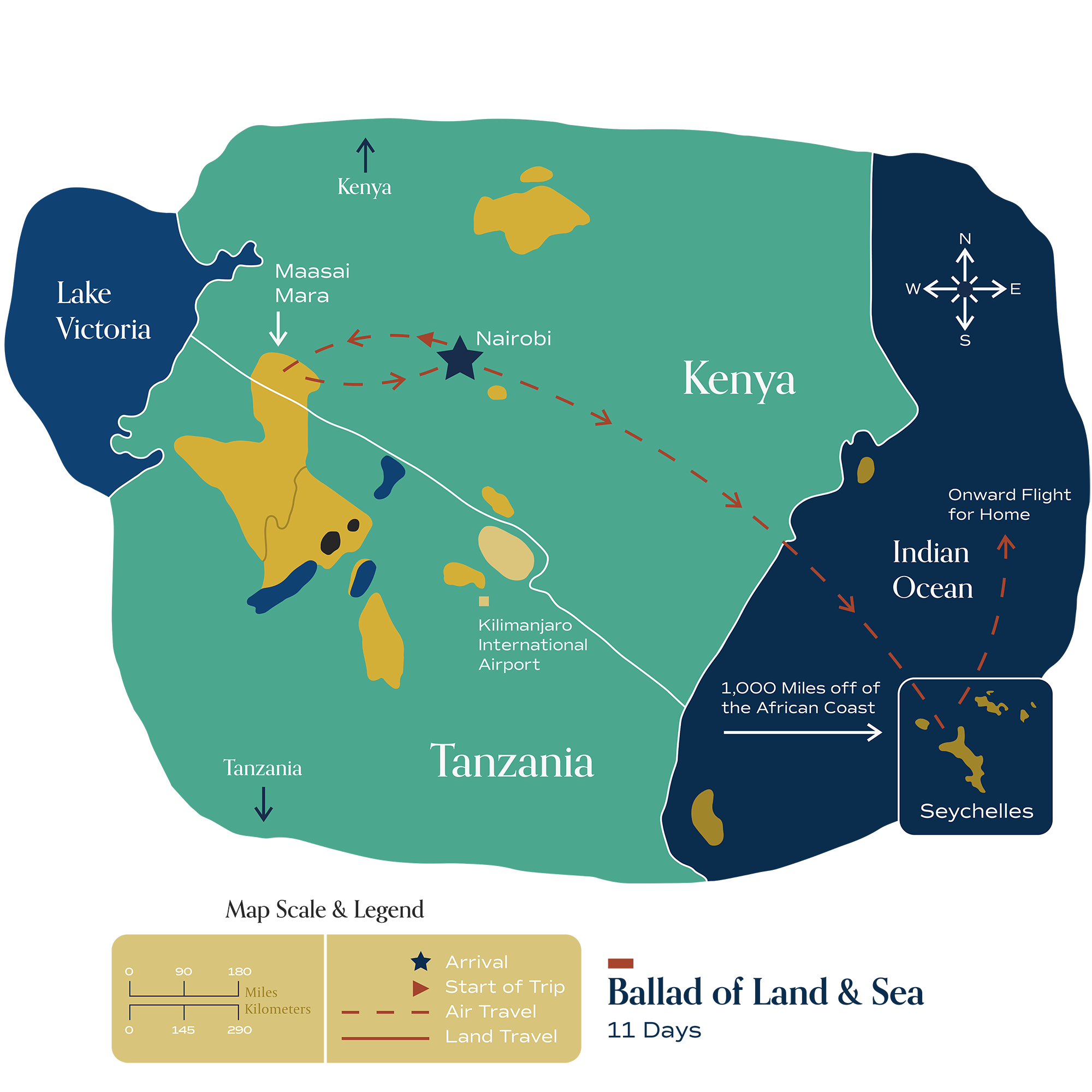 Metamo Ballad of Land & Sea 11 Days Map This map visually depicts Metamo's "Ballad of Land & Sea" journey.